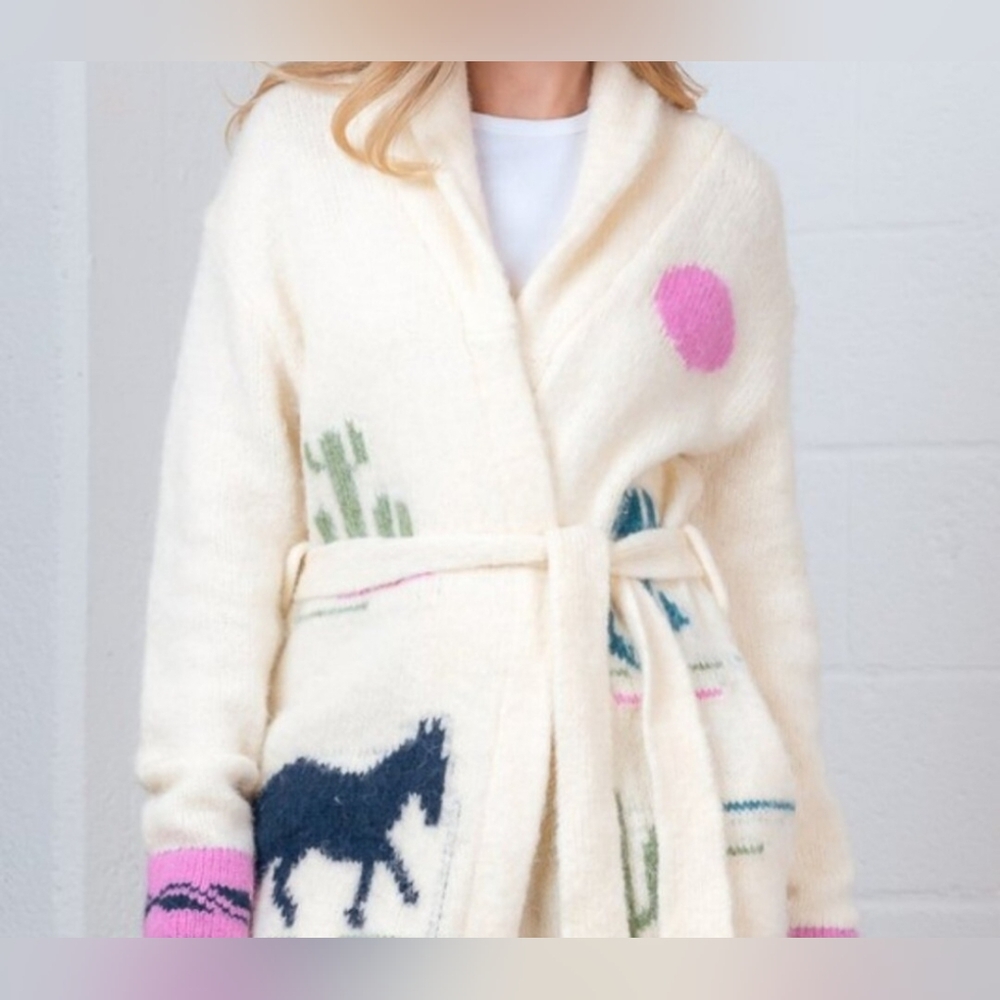 Horse Hooded Cardigan Sweater 🐴🏜️🌵